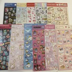 サンリオ ドラえもん ダイソー シートシール 箔押しシール まとめ売り