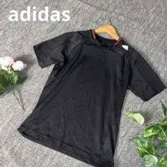 アディダス クライマクール Tシャツ M 黒 オレンジ 半袖 トレーニングウェア