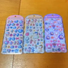 【正規品】コットンパフィーシール　ハローキティ　ベイマックス　スヌーピー