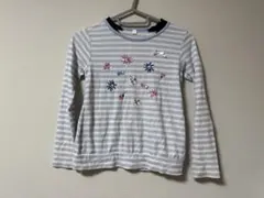 ☆ロンT☆ボーダー柄 長袖カットソー 130