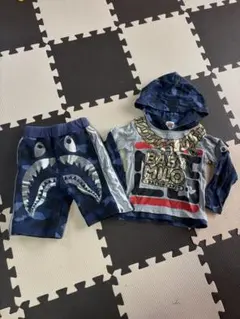 ゆ*ち様 BAPEKIDSシャークデザイン セットアップサイズ90