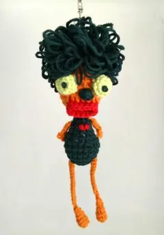 あみぐるみ　キーホルダー 　キャラクター　モジャラ　4号