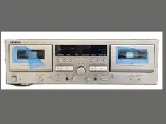N42 TEAC ダブルカセットデッキ ゴールド 昭和レトロ - メルカリ