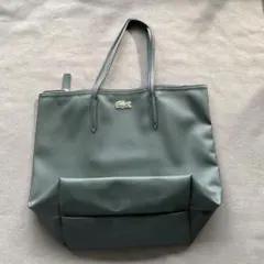 LACOSTE】ラコステ バケットショルダーバッグ グレージュ 美品 - メルカリ