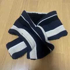 ストライプ柄 ボアマフラー ネックウォーマー