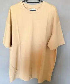 XL オーバーサイズ Tシャツ ベージュ 半袖 シンプル 無地