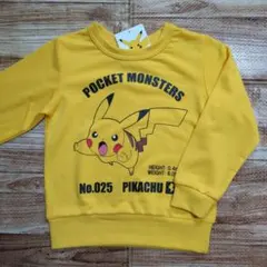 新品 未使用 ポケモン ピカチュウ ロンＴ〜薄いトレーナー 男の子 110のサムネイル