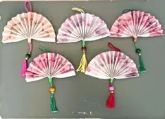 Ⓔミニ扇 オリジナル 5点セット