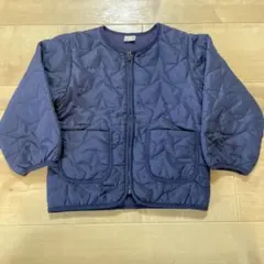 petit main ネイビー キルティングジャケット 100cm