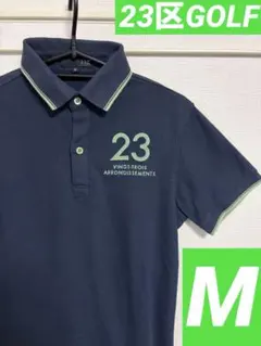 23区　ゴルフ　半袖　ポロシャツ　ボタン　Mのサムネイル