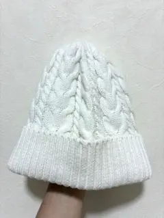 COMME CA ISM ケーブル編み ニット帽