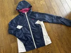 PUMA ウインドブレーカーS ネイビー×ホワイト/プーマレオパード