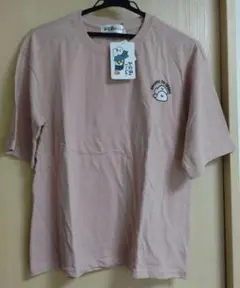 【新品タグ付き】お文具といっしょ　しまむら　 半袖Tシャツ　Lサイズ　ピンク