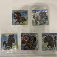 サラブ烈闘競走馬 デフォルメシール 5枚セット