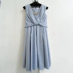 ASAKURA パーティードレス アサクラ　Mサイズ 水色 ブルー Aライン