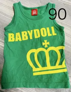 BABYDOLL ベビードール　タンクトップ 90cm グリーンのサムネイル