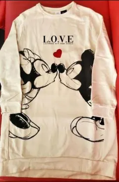 160cm ザラ ミッキー ミニー Disney ハート トレーナー ワンピース