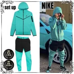 今月削除　NIKE テックフリース ティファニー XS 日本未発売カラー レア NIKE テックフリース ティファニー 上s 下xs - メルカリ