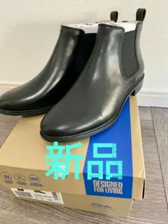 新品未使用★Clarks★クラークス★テイラーシャイン 本革ブーツ サイドゴア