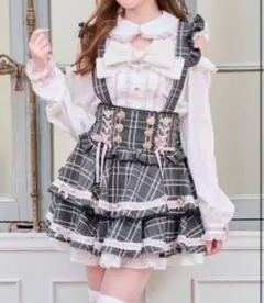 【購入者確定済み】LIZLISA はしごリボンチェックティアードスカパン C様専用 - メルカリ