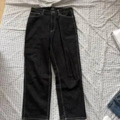 XLARGE ブラックデニムパンツ 34