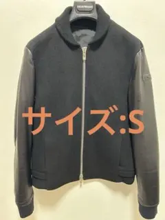 最終値下げ‼️ARMANI レザー・ウールブルゾン