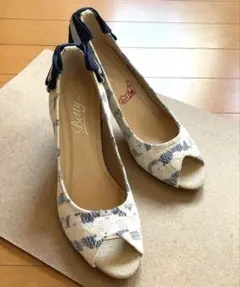 ☆日本製☆ 未使用　betty club リボン付きオープントゥパンプス