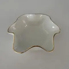 匿名配送　H&M HOME ゴールド縁取り ウェーブボウル 皿のサムネイル