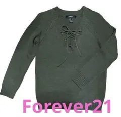 P　FOREVER21カーキニット　US Sサイズ