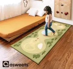 asweets ゴルフコースデザインラグ 200x76cm