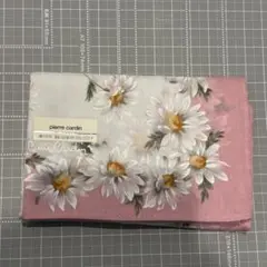 pierre cardin 花柄ハンカチ ピンク/ホワイト