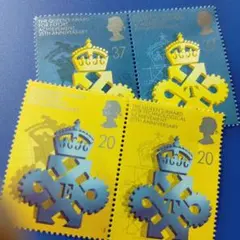 80350H外国切手 イギリス発行 勲章シリーズ 1990年 5種揃 外国切手 イギリス 1990年 最高位勲章シリーズ 5種セット - メルカリ