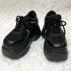 EMODA エモダ タンクバルキースニーカー 厚底スニーカー 黒 Ｌのサムネイル