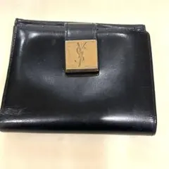 Yves Saint Laurent YSLロゴ 二つ折り財布 ブラックのサムネイル