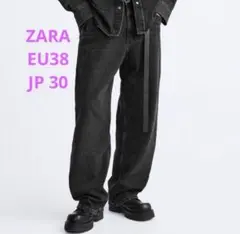 ZARA baggy fit 38 デニムパンツ　ワイド　フレア