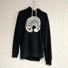 CATANA グラフィックプリント 黒パーカー