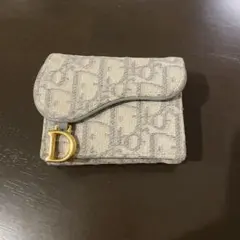 Christian Dior 三つ折り財布 ベージュ - メルカリ