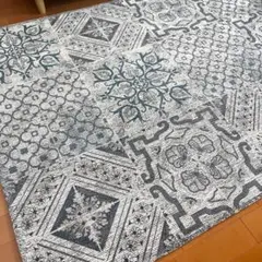 【美品】ラグ ゴブラン織 モロッカン柄のサムネイル