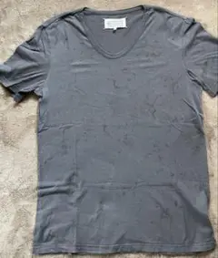 メゾンマルジェラ　グレー Vネック Tシャツ サイズ44