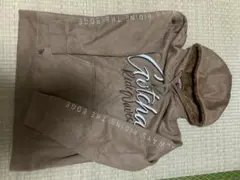 gotcha ブラウン フード付きパーカー XLサイズ