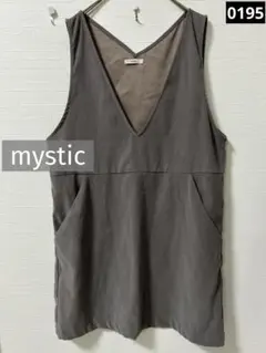 x*6様 0195 mystic ベストミニワンピース グレージュ