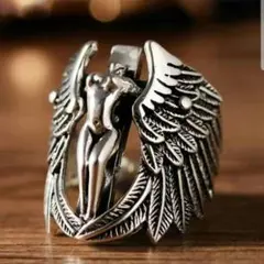 ★フリーサイズ❗メキシカンシルバーリング★フェザーリング★【新品】