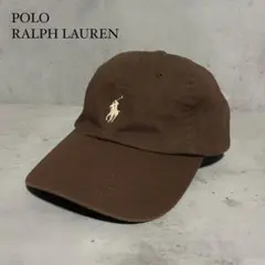 POLO RALPH LAUREN ラルフローレン キャップ ポニー刺繍ブラウン