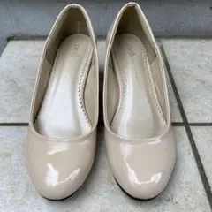 美品　earth パンプス　ピンク　ヒール低め　かわいい春　24.0のサムネイル