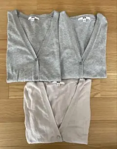 UNIQLO カーディガン　グレー　3枚　M