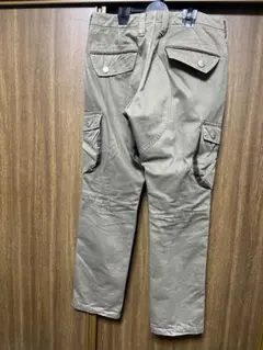 EDWIN ベージュ カーゴパンツ フロント・サイドポケット付き