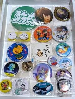 平成レトロ　キャラクター 色々　缶バッジ　20個セット
