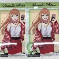 学マス クリアファイル 紫雲清夏 葛城リーリヤ 2枚 ローソン限定