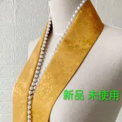 重ね襟 伊達襟飾り襟振袖 袴訪問着パール着物浴衣和装小物半衿帯揚げ卒業式イエロー