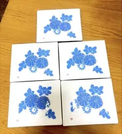 菊柄 角皿 5枚セット 七宝 スレンレス